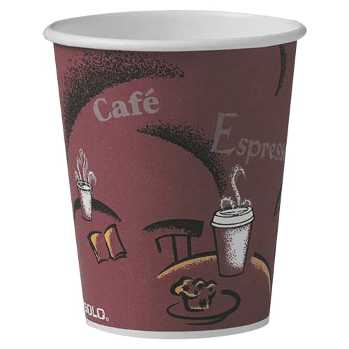 Solo 412SIN-0041 12 oz Bistro SSP Paper Hot Cup (Case of 1000)