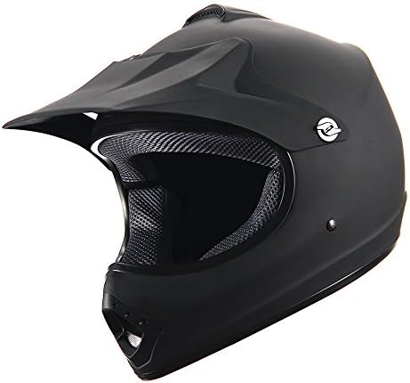 WOW Youth Kids Motocross BMX MX ATV Dirt Bike Helmet Matt Black