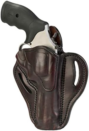 1791 Gunleather OWB K-Frame Holster Fits Ruger GP100, S&W 686, Model 66 | Right-handed leather belt holster also fits S&W 686, Model 66, L-Frame and Ruger Speed Six revolvers
