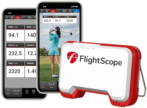 FlightScope Mevo Launch Monitor with The Net Return Home Series V2 Golf Net | 8 Swing Data Parameters, Skills Games, Video Capture, Swing Training | Indoor and Outdoor