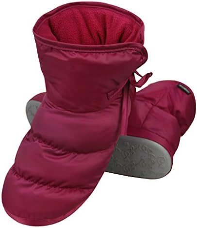 Clobeau Women's Slipper Boots Winter Warm Home Down Bedroom House Slipper Bootie Shoes