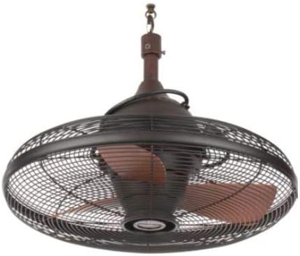allen + roth Valdosta 20-in Oil Rubbed Bronze Indoor/Outdoor Downrod Ceiling Fan (3-blade)