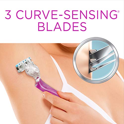 Schick Hydro Silk 3 Razors for Women with 2 Razor Blades Refills