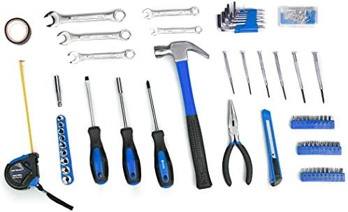 CARTMAN 148-Piece Automotive And Household Tool Set, Blue Repair Kit Case