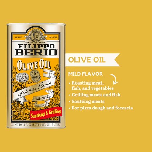 Filippo Berio Pure Olive Oil, 101.4 Ounce Tin