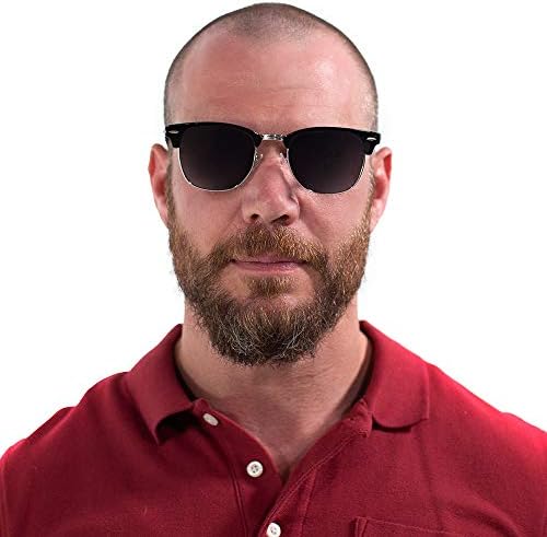 VITENZI Bifocal Sunglasses for Men Women Semi Rimless Reading Sun Tinted Glasses with Readers - Tivoli