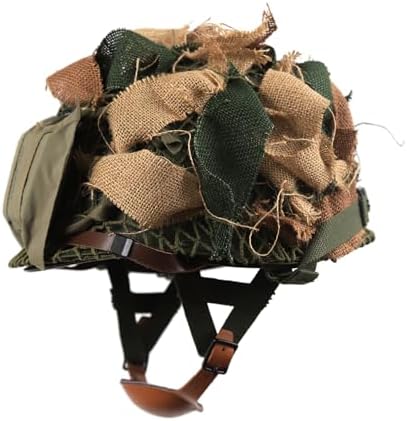 WW2 WWII US Airborne M1C Helmet 506 th Parachute Infantry Jump Version with First Aid Pouch Camouflage Net