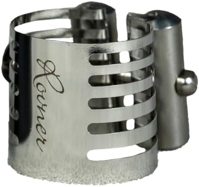 Rovner Ligature & Plastic Cap for Tenor Slim Saxophone - Platinum Ligature for Metal Mouthpiece (P-2M)
