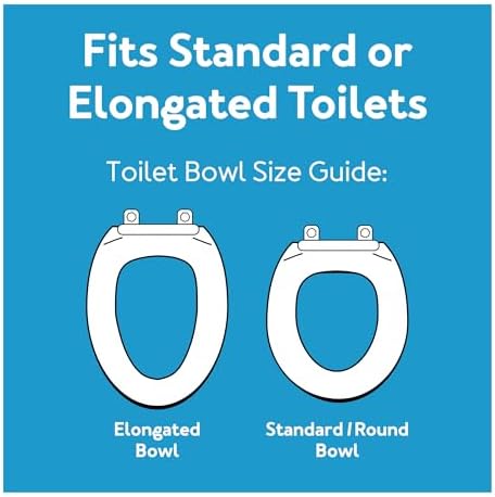 Carex Toilet Seat Riser, Adds 5 Inches of Height, Elevated and Raised Toilet Seat with 300 lbs Capacity, Standard Riser for Elderly and Handicap