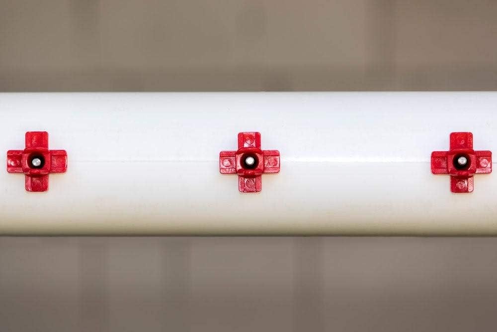 Horizontal Side Mount Chicken Watering Nipples | Easy Install No Leak Automatic Water Feeder for Poultry - 10 Pack