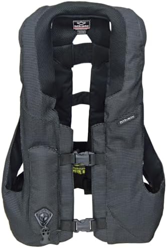 Hit-Air MLV Airbag Vest – Motorcycle Safety Vest with Automatic CO2 Deployment – Lightweight, Reusable, Adjustable Fit – Unisex Protective Riding Harness