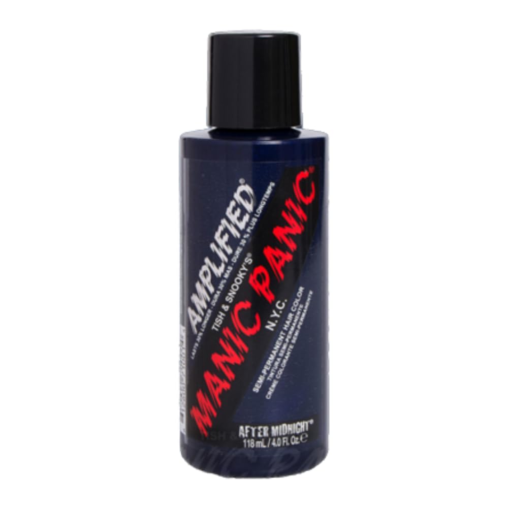 MANIC PANIC Cotton Candy Pink Hair Color - Amplified - Semi Permanent Hair Dye - Bright Pink Cool Toned Color - Glows in Blacklight - Vegan, PPD & Ammonia-Free - For Coloring Hair on Women & Men
