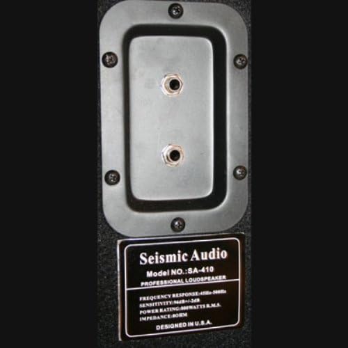 Seismic Audio - 410 Bass Guitar Speaker Cabinet PA DJ 800 Watts 4x10 4 10