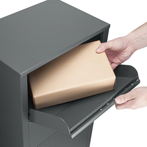 Large Steel Freestanding Floor Parcel Lockable Drop Slot Mail Box