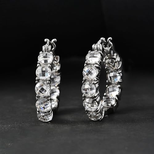 Cubic Zirconia Earrings in Stainless Steel