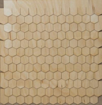 Miniature Dollhouse Shingle Strips Hexagon Style