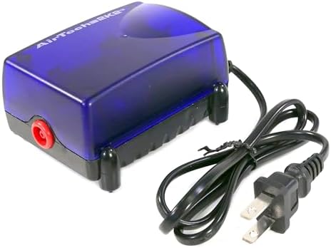 Penn-Plax Air-Tech Aquarium Air Pump | Quiet and Reliable | for Fish Tanks Up to 20 Gallons (AT2K2)