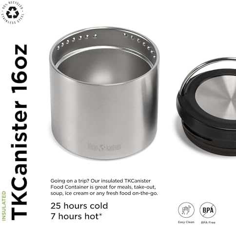 Klean Kanteen TKCanister Insulated Food Container - Food Storage Container - 16oz