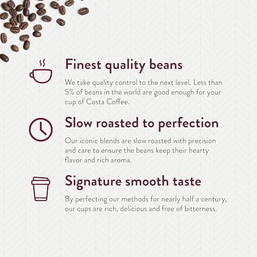 Costa Coffee Pods Medium Roast, Signature Blend, 10 Count