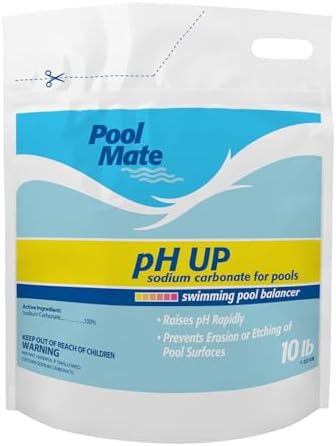 Pool Mate 25-Pounds Premium pH Up for Swimming Pools | 100% Sodium Carbonate, Raises pH, pH Increaser, Easy To Use, Works Fast