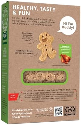 Buddy Biscuits Teeny Crunchy Dog Treats, Roasted Chicken, 8 oz. Box