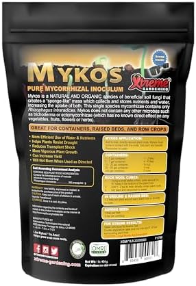 Xtreme Gardening Mykos Pure Mycorrhizal Inoculant Organic Root Enhancer, 1 LB - Granular