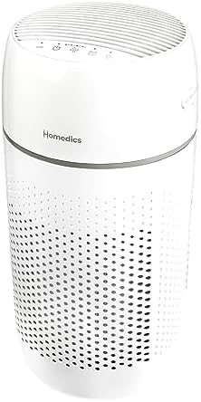 Homedics 5-in-1 PetPlus UV-C Air Purifier, HEPA Filter for 266 Sq Ft Room