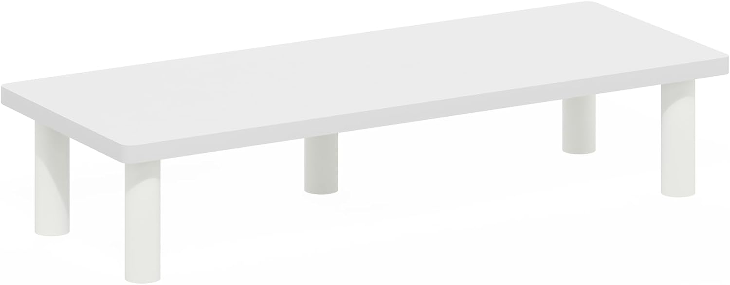 FURINNO Turn-N-Tube Monitor Stand, French Oak Grey/Black