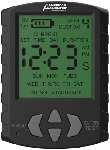 American Hunter 6V/12V Digital Game Feeder Timer, Automatic Deer Feeder Controller