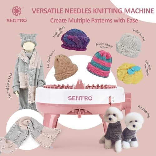 SENTRO 40 Needles Knitting Machine, All-in-One Knitting Loom Machine