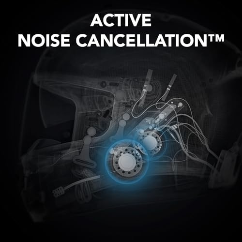 Sena Phantom and ANC Full Face Smart Motorcycle Helmet with Integrated Communications, LED Lighting, and 2nd Generation Sound by Harman Kardon