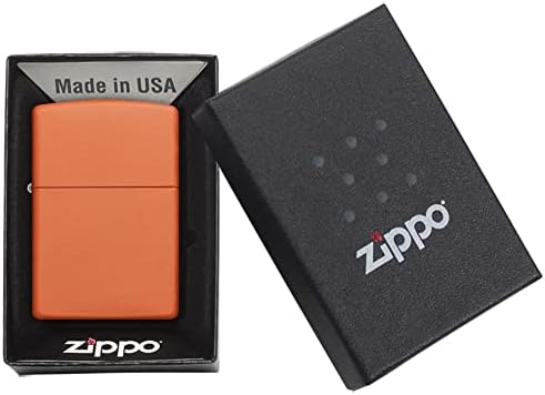 Zippo Lighter – Personalized Custom Message Engraved Windproof Classic Pocket Lighter Black Matte