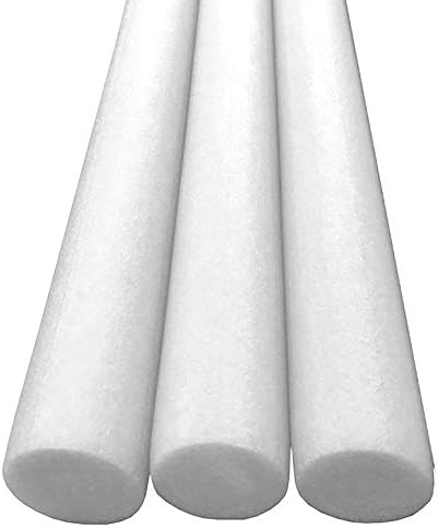 Oodles of Noodles Solid Deluxe Extra Long Pool Noodles - 3 Pack - Approx. 55 inch x 2.75 inch Durable Floating Foam Tubes - Premium Foam Noodle for Swimming, Crafts, Exercise, and Water Activities