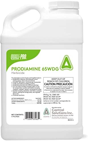 Quali-Pro Prodiamine, Pre-Emergent Herbicide, 5 lbs, Yellow Granules