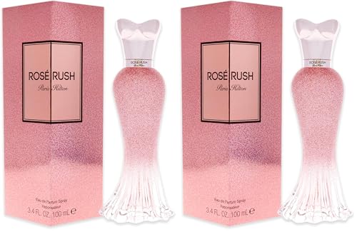Paris Hilton Rose Rush Eau de Parfum Spray Perfume for Women | Floral and Fruity Fragrance | Notes of Papaya, Peony, Cedar, and White Musk | Feminine | Long-Lasting Scent | 3.4 Fl Oz