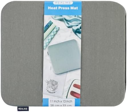 REALIKE Heat Press Mat Compatible with Cricut Easy Press 2/Cricut Easy Press(12X12 inch)