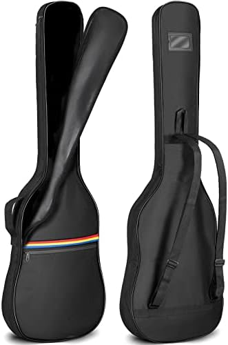 CAHAYA Electric Guitar Bag Gig Bag 6mm Padding Padded Backpack with Reflective Bands Soft Guitar Case Black CY0225