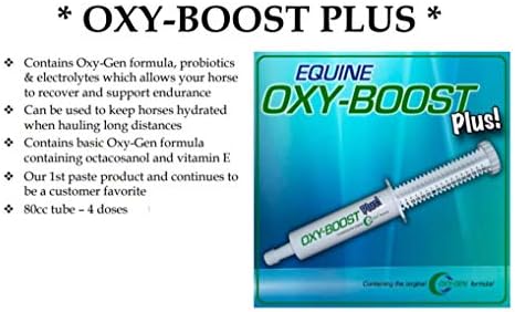 Oxy-Gen Oxy-Boost Probiotic Electrolyte Paste for Horses | Contains Vitamin E, Omega 3