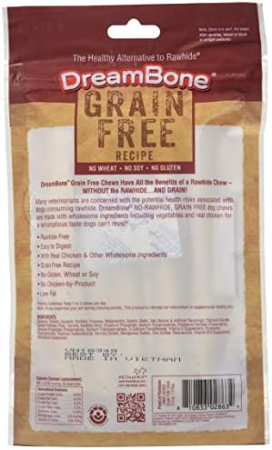 DreamBone DreamSticks Grain-Free Rawhide-Free Dog Treats, 5 Count | No Wheat, Soy or Gluten, Daily Chew, Digests Safely and Completely