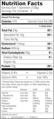 JIMMY DEAN BREAKFAST SANDWICH SAUSAGE, EGG & CHEESE BISCUIT 9 OZ PACK OF 3