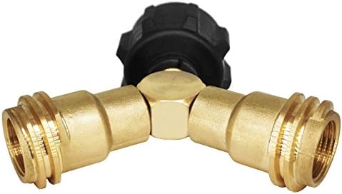 DOZYANT Propane Splitter, 2 Way LP Gas Adapter Tee Connector for 20lb Propane Tank Cylinder, Work with BBQ Grills, Camping Stoves, Gas Burners, Heater | Propane Tank Splitter 2 Way Y Tee links two regulators to a 20 lb tank for BBQ grills camping stoves…