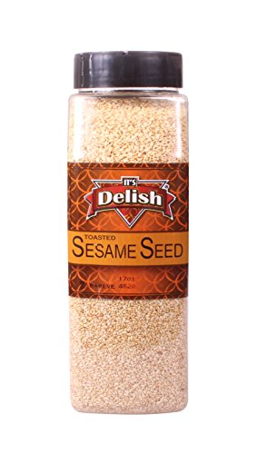 Gourmet Toasted Sesame Seeds by Its Delish, 9 Oz. Medium Jar