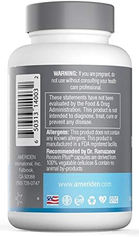Rosavin Plus® with Electrolytes- Siberian Rhodiola rosea 90 V-capsules 150mg by AMERIDEN INTERNATIONAL, INC