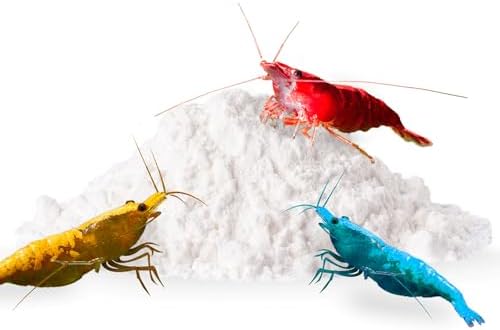 SunGrow Shrimp Rocks, Calcium, Magnesium Rocks for Crayfish, Hermit Crab, Snails, Crustacean Care, Aquarium Decor for Crystal Red, Amano and Ghost Shrimps, Nano Tank Accessories, Fish Tank Supplies