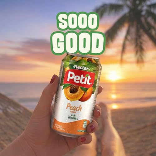 Petit Pineapple Nectar, 330 ml Cans (Pack of 24) – Refreshing Tropical Fruit Juice Beverage