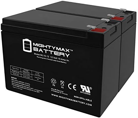 Mighty Max Battery 12V 10AH SLA Battery for Razor iMOD V1+ MX350 V1-8 SH-12100F2-2 Pack