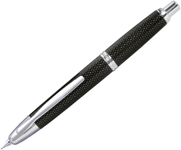 PILOT Vanishing Point Collection Refillable & Retractable Fountain Pen, Matte Black Barrel, Blue Ink, Fine Nib (60580)