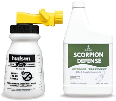 Cedarcide Indoor & Outdoor Scorpion Treatment Kit (Small) - Cedar Oil Pest Control Sprays - Kills & Repels Scorpions and Other Pests Guaranteed in