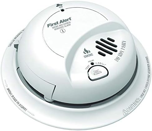 FIRST ALERT BRK SC9120B Hardwired Smoke and Carbon Monoxide (CO) Detector with Battery Backup, 1 Pack, White
