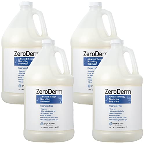 Ginger Lily Farms ZeroDerm Body Wash, 128oz, Fragrance Free